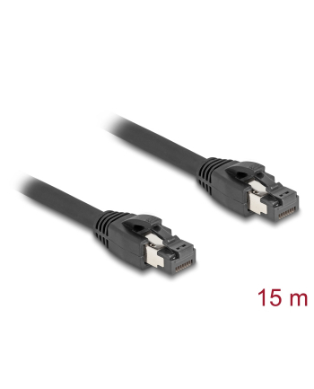 DeLOCK network cable RJ-45 Cat.8.1 S/FTP, up to 40 Gbps (Kolor: CZARNY, 15 meters)