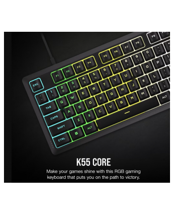 corsair Klawiatura mechaniczna K55 Core RGB Black