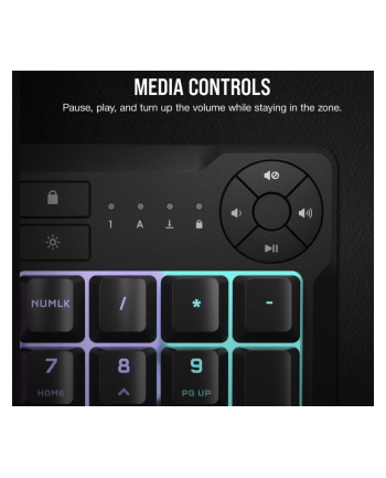 corsair Klawiatura mechaniczna K55 Core RGB Black