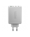 goobay USB-C PD multiport quick charger 100 watts (Kolor: BIAŁY, 1x USB-A QC, 3x USB-C PD, GaN technology) - nr 3