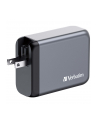 Verbatim GaN charger 100W, 1x USB-A, 3x USB-C (grey, PD 3.0, QC 3.0) - nr 25