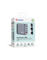 Verbatim GaN charger 100W, 1x USB-A, 3x USB-C (grey, PD 3.0, QC 3.0) - nr 30