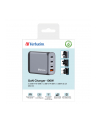 Verbatim GaN charger 100W, 1x USB-A, 3x USB-C (grey, PD 3.0, QC 3.0) - nr 31