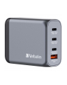 Verbatim GaN charger 100W, 1x USB-A, 3x USB-C (grey, PD 3.0, QC 3.0) - nr 33