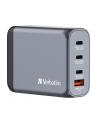 Verbatim GaN charger 100W, 1x USB-A, 3x USB-C (grey, PD 3.0, QC 3.0) - nr 35