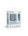 Verbatim GaN charger 100W, 1x USB-A, 3x USB-C (grey, PD 3.0, QC 3.0) - nr 9
