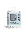 Verbatim GaN charger 100W, 1x USB-A, 3x USB-C (grey, PD 3.0, QC 3.0) - nr 10