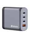 Verbatim GaN charger 100W, 1x USB-A, 3x USB-C (grey, PD 3.0, QC 3.0) - nr 16