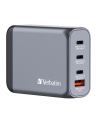 Verbatim GaN charger 100W, 1x USB-A, 3x USB-C (grey, PD 3.0, QC 3.0) - nr 3