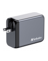 Verbatim GaN charger 200W, 1x USB-A, 3x USB-C (grey, PD 3.0, QC 3.0) - nr 12