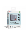 Verbatim GaN charger 200W, 1x USB-A, 3x USB-C (grey, PD 3.0, QC 3.0) - nr 19