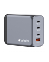 Verbatim GaN charger 200W, 1x USB-A, 3x USB-C (grey, PD 3.0, QC 3.0) - nr 1