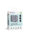 Verbatim GaN charger 200W, 1x USB-A, 3x USB-C (grey, PD 3.0, QC 3.0) - nr 6