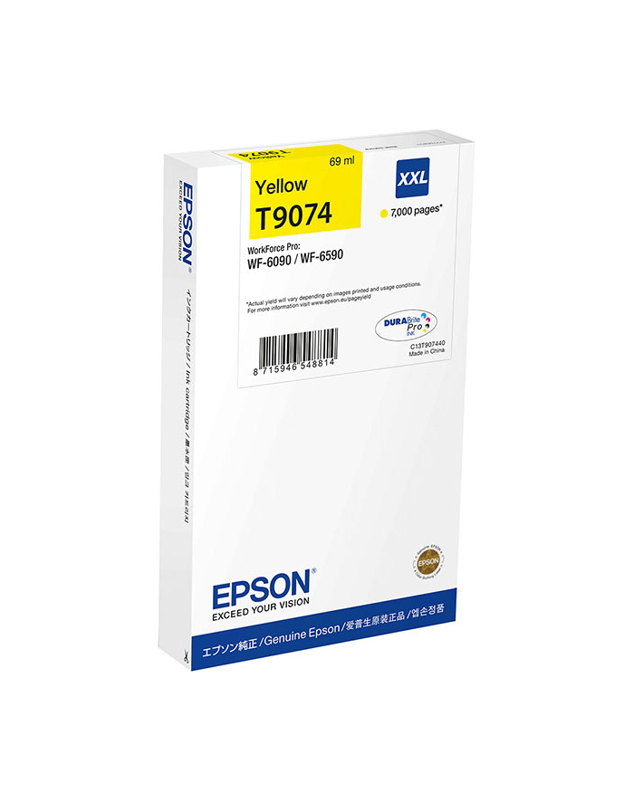 epson Tusz T9074 YELLOW  69ml do serii WF-6090/6590 główny