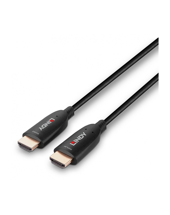 Lindy Fiber Optic Hybrid HDMI 2.1 8K60 cable (Kolor: CZARNY, 10 meters, AOC cable) główny