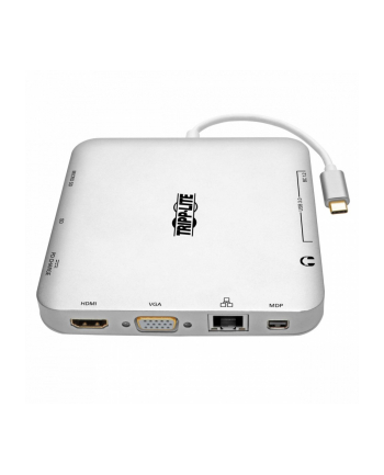 eaton tacja dokująca USB-C, podwójny wyświetlacz 4K HDMI/mDP, VGA, USB 3.2 Gen 1, koncentrator USB-A/C, GbE, ładowanie PD 60 W U442-DOCK2-S