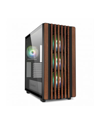 Sharkoon Rebel C70G RGB, tower case (Kolor: CZARNY, tempered glass)