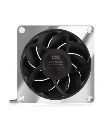 Alphacool Apex Stealth Metal 120mm fan 2000rpm, case fan (chrome)