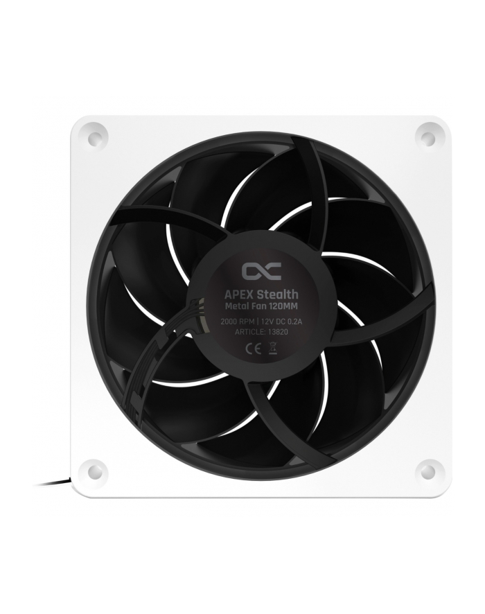 Alphacool Apex Stealth Metal 120mm fan 2000rpm, case fan (Kolor: BIAŁY/Kolor: CZARNY) główny