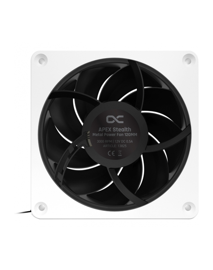 Alphacool Apex Stealth Metal Power 120mm fan 3000rpm, case fan (Kolor: BIAŁY/Kolor: CZARNY) główny