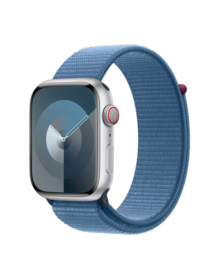 Apple Watch Series 9, Smartwatch (silver/blue, aluminum, 45 mm, Sport Loop, Cellular) główny