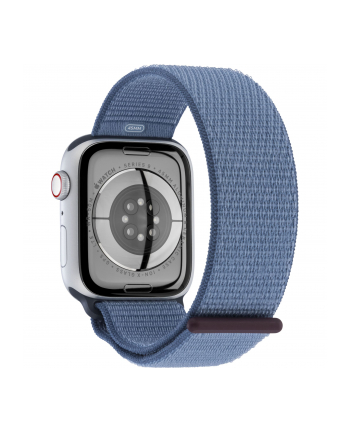 Apple Watch Series 9, Smartwatch (silver/blue, aluminum, 45 mm, Sport Loop, Cellular)