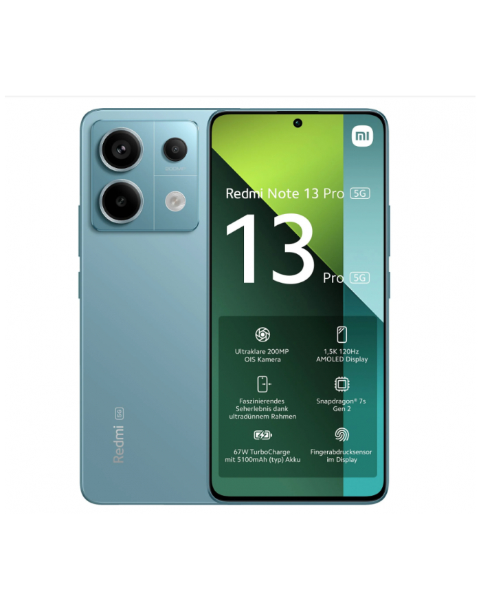 Xiaomi Redmi Note 13 Pro - 6.67 - 256GB, Mobile Phone (Ocean Teal, System Android 13, 5G) główny