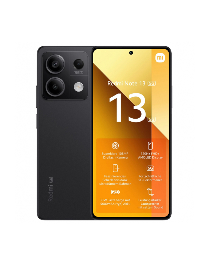 Xiaomi Redmi Note 13 - 6.67 - 128GB, Mobile Phone (Graphite Black, System Android 13, 5G) główny