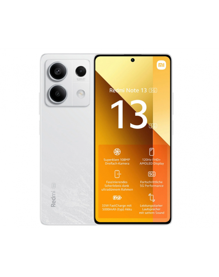 Xiaomi Redmi Note 13 - 6.74 - 256GB, Mobile Phone (Arctic White, System Android 13, 5G) główny