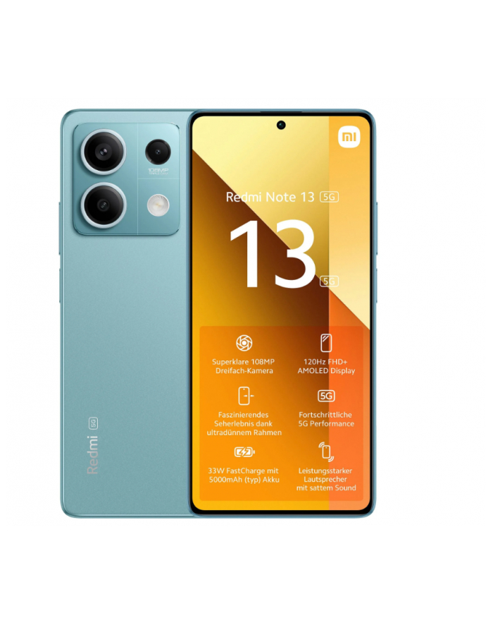 Xiaomi Redmi Note 13 - 6.67 - 256GB, Mobile Phone (Ocean Teal, System Android 13, 5G) główny