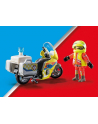 PLAYMOBIL 71205 Emergency Doctor's Motorcycle with Flashing Light Construction Toy - nr 6