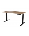 cama meble Biurko z elektryczną regulacją wysokości MOON LONG 150x80x72-120 czarny/wotan - nr 4