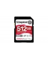 KINGSTON 512GB Canvas React Plus SDXC UHS-II 280R/150W U3 V60 for Full HD/4K - nr 10