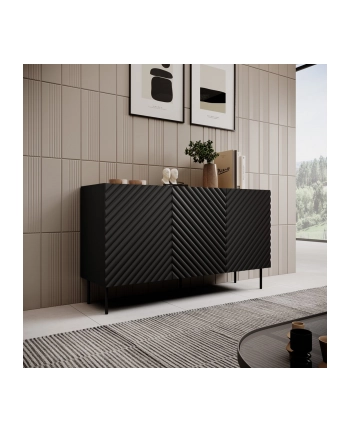 cama meble Komoda 3D2SZ ONDA 150x45x85 czarny