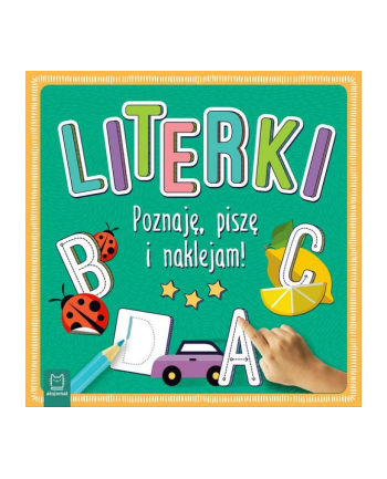 aksjomat Książeczka Literki. Poznaję, piszę i naklejam!