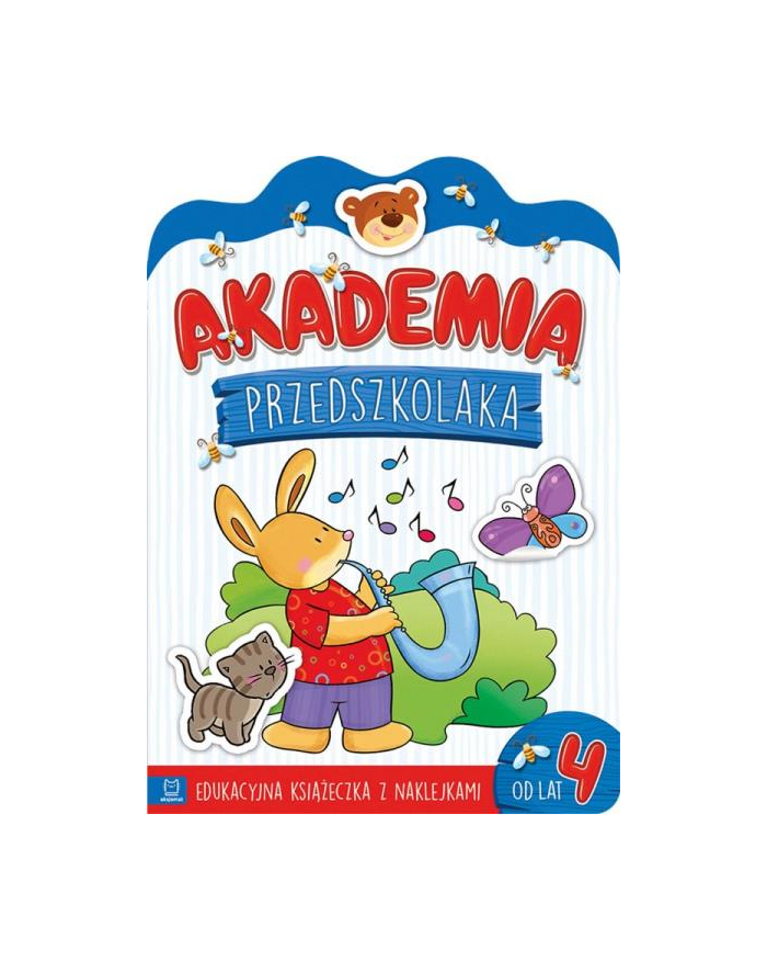 aksjomat Książeczka Akademia przedszkolaka od 4 lat. Edukacyjna książeczka z naklejkami główny