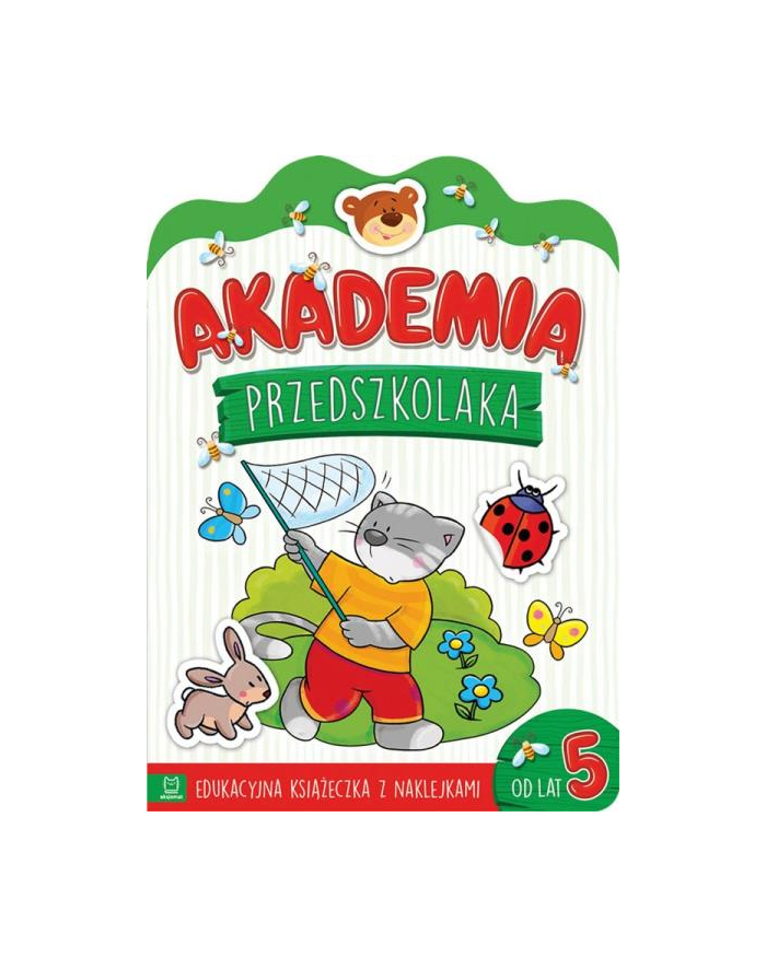 aksjomat Książeczka Akademia przedszkolaka od 5 lat. Edukacyjna książeczka z naklejkami główny