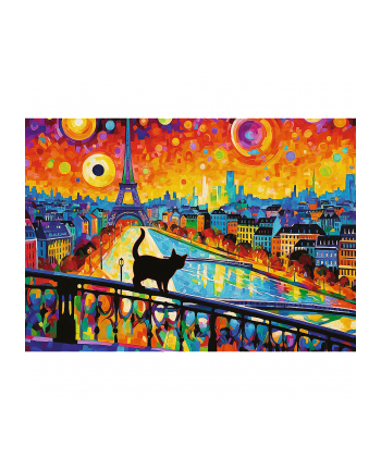 Puzzle 1000el Kot w Paryżu 10795 Trefl nr 1