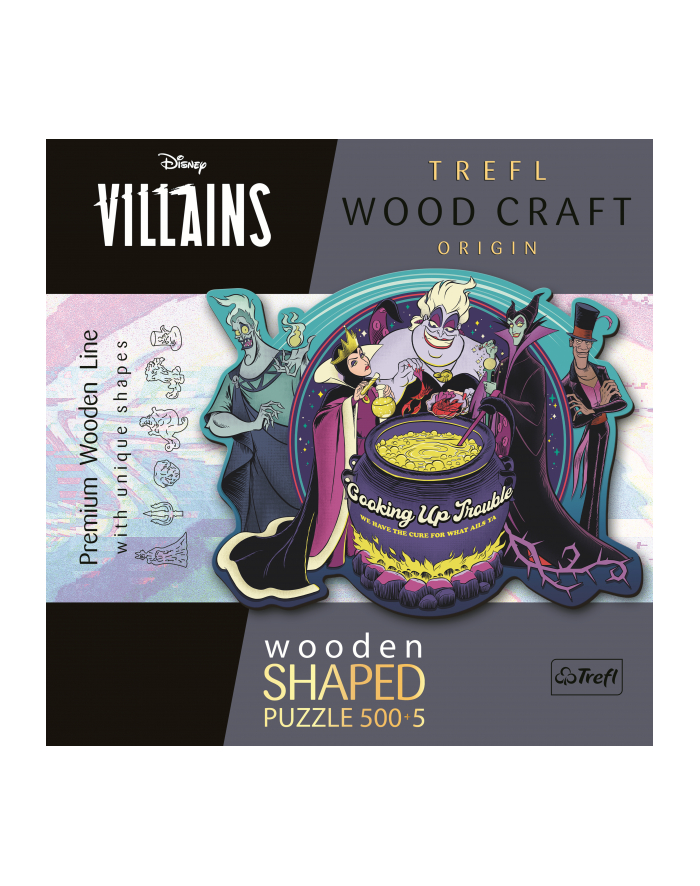 Puzzle 500+5el drewniane konturowe - Złoczyńcy: Przepis na kłopoty 20196 Trefl główny