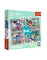 Puzzle 4w1 Szalony dzień Lilo 'amp; Stitch. 34633 Trefl - nr 9