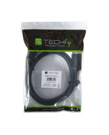TECHLY DisplayPort 2.1 Audio/Video Cable M/M 4K 1m Black