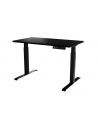 cama meble Biurko z elektryczną regulacją wysokości MOON 121x67x72-120 czarny - nr 1