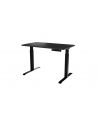 cama meble Biurko z elektryczną regulacją wysokości MOON 121x67x72-120 czarny/antracyt - nr 1