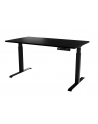 cama meble Biurko z elektryczną regulacją wysokości MOON LONG 150x80x72-120 czarny - nr 1
