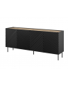 cama meble Komoda 4D2SZ ONDA 200x45x85 czarny - nr 7