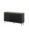 cama meble Komoda 3D2SZ ONDA 150x45x85 czarny - nr 5