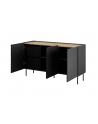 cama meble Komoda 3D2SZ ONDA 150x45x85 czarny - nr 6