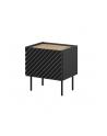 cama meble Szafka nocna ONDA 2szt 50x40x54 czarny - nr 5