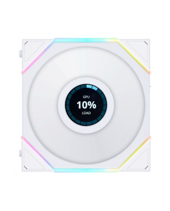 no name Lian Li UNI FAN TL LCD Series Fan, 3-pak z kontrolerem - 120mm, biały