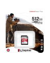 KINGSTON 512GB Canvas React Plus SDXC UHS-II 280R/150W U3 V60 for Full HD/4K - nr 22